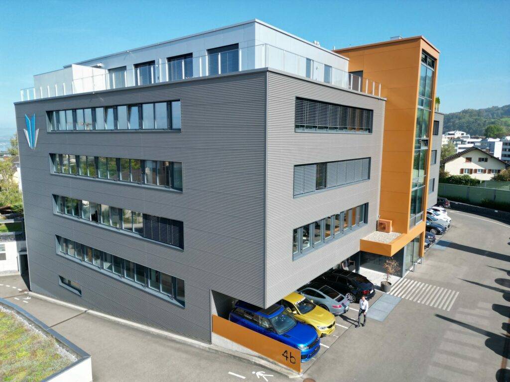 Traceon AG Hauptsitz in Wollerau — Drohnenaufnahme